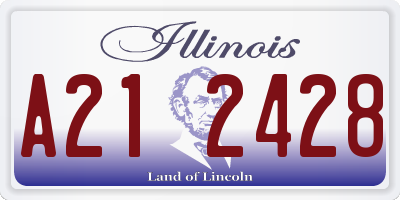 IL license plate A212428