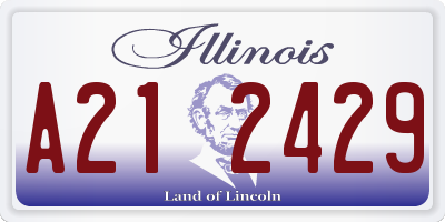 IL license plate A212429