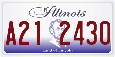 IL license plate A212430