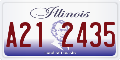 IL license plate A212435