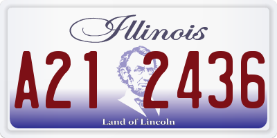 IL license plate A212436