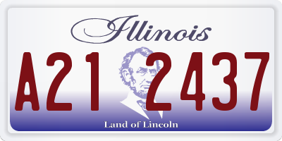 IL license plate A212437