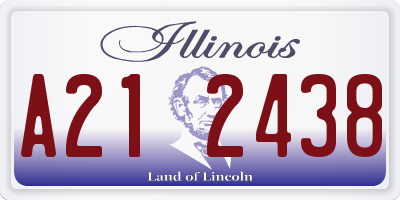 IL license plate A212438