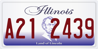 IL license plate A212439