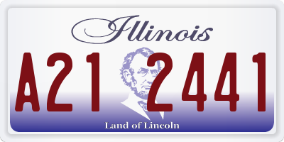 IL license plate A212441