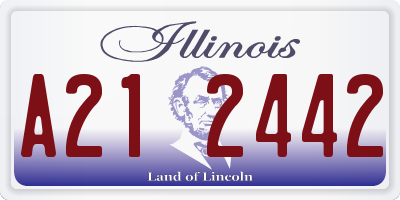 IL license plate A212442