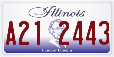 IL license plate A212443