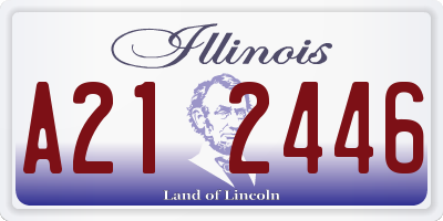 IL license plate A212446