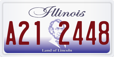 IL license plate A212448