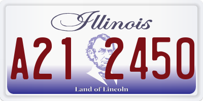 IL license plate A212450