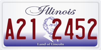 IL license plate A212452