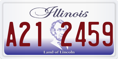 IL license plate A212459