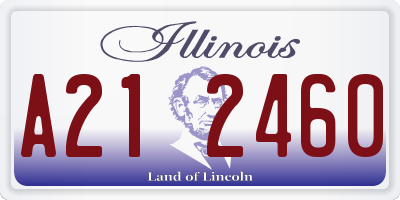 IL license plate A212460