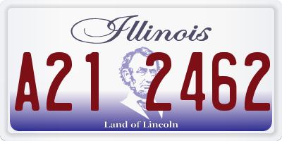 IL license plate A212462