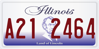 IL license plate A212464