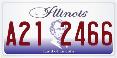 IL license plate A212466