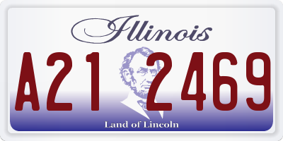 IL license plate A212469