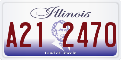 IL license plate A212470