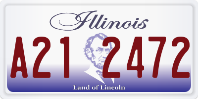 IL license plate A212472