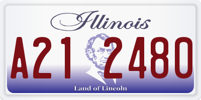 IL license plate A212480