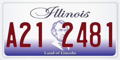 IL license plate A212481