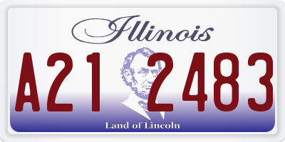 IL license plate A212483