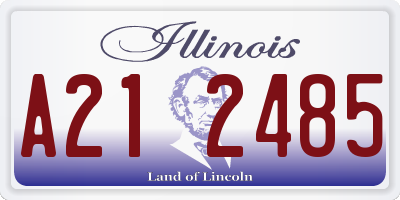 IL license plate A212485