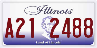 IL license plate A212488