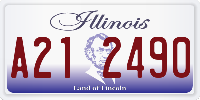 IL license plate A212490