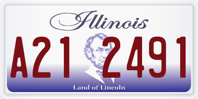 IL license plate A212491