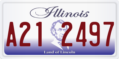 IL license plate A212497