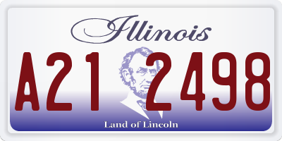 IL license plate A212498