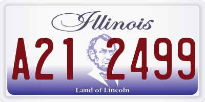 IL license plate A212499