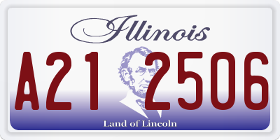IL license plate A212506