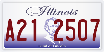 IL license plate A212507
