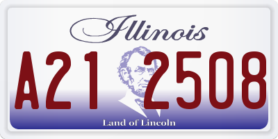 IL license plate A212508