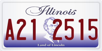 IL license plate A212515