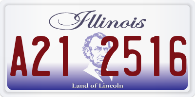 IL license plate A212516