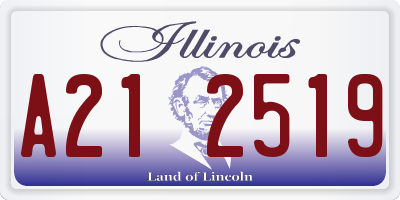 IL license plate A212519