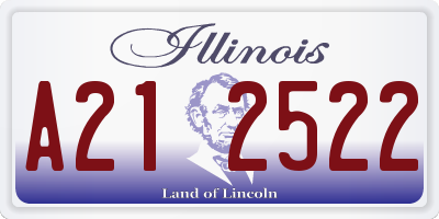IL license plate A212522