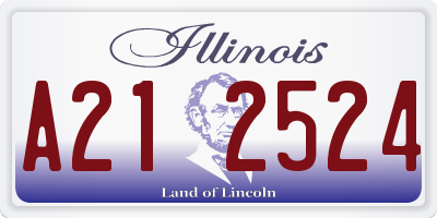 IL license plate A212524