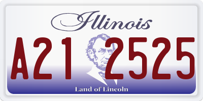 IL license plate A212525