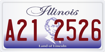 IL license plate A212526