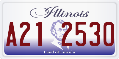 IL license plate A212530
