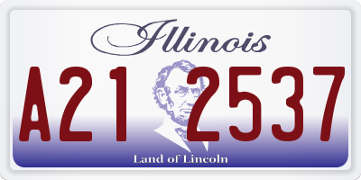 IL license plate A212537