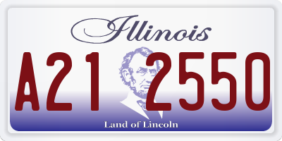 IL license plate A212550