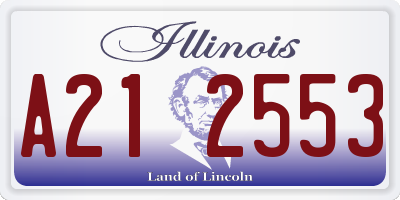 IL license plate A212553