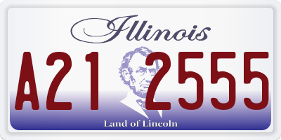 IL license plate A212555