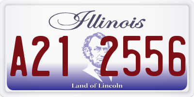 IL license plate A212556