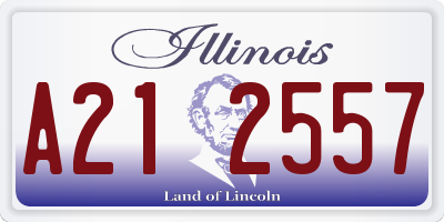 IL license plate A212557